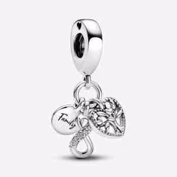 Charm Pendente Famiglia Per Sempre