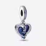 Charm Pendente Cuore e Stelle Blu 792356C01_RGB