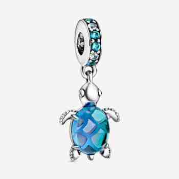 Charm Pendente Tartaruga Marina Vetro di Murano