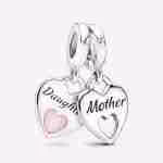 Charm Pendente Cuori Mamma e Figlia 799187C01_RGB