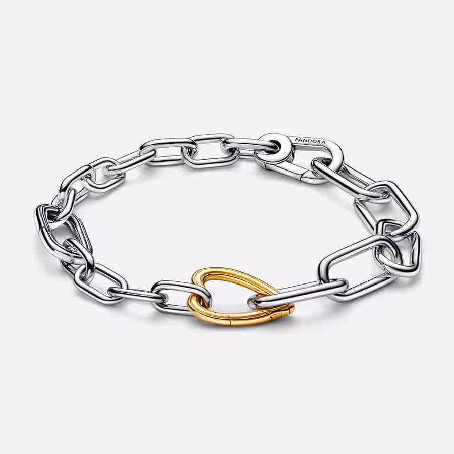 Bracciale Maglia Link con Link Apribile a Cuore Pandora ME Bracciale Maglia Link con Link Apribile a Cuore Pandora ME