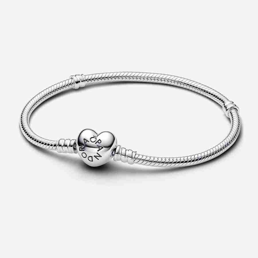 Bracciale Moments con Chiusura a Cuore Bracciale Moments con Chiusura a Cuore
