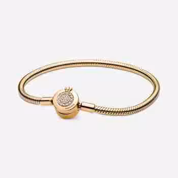 Bracciale O Coronata-Placcato oro
