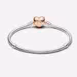 Bracciale con Chiusura a Cuore-Bicolor