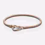 Bracciale con Chiusura a Cuore Componibile-Oro Rosa Bracciale con Chiusura a Cuore Componibile-Oro Rosa