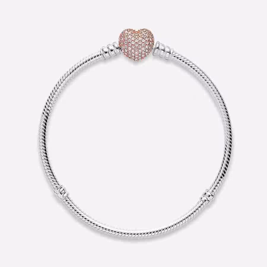 Bracciale con Chiusura a Cuore Pavè-Bicolor_3