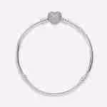 Bracciale con Chiusura a Cuore Pavè