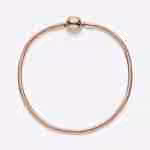 Bracciale con Chiusura a Sfera-Placcato oro rosa