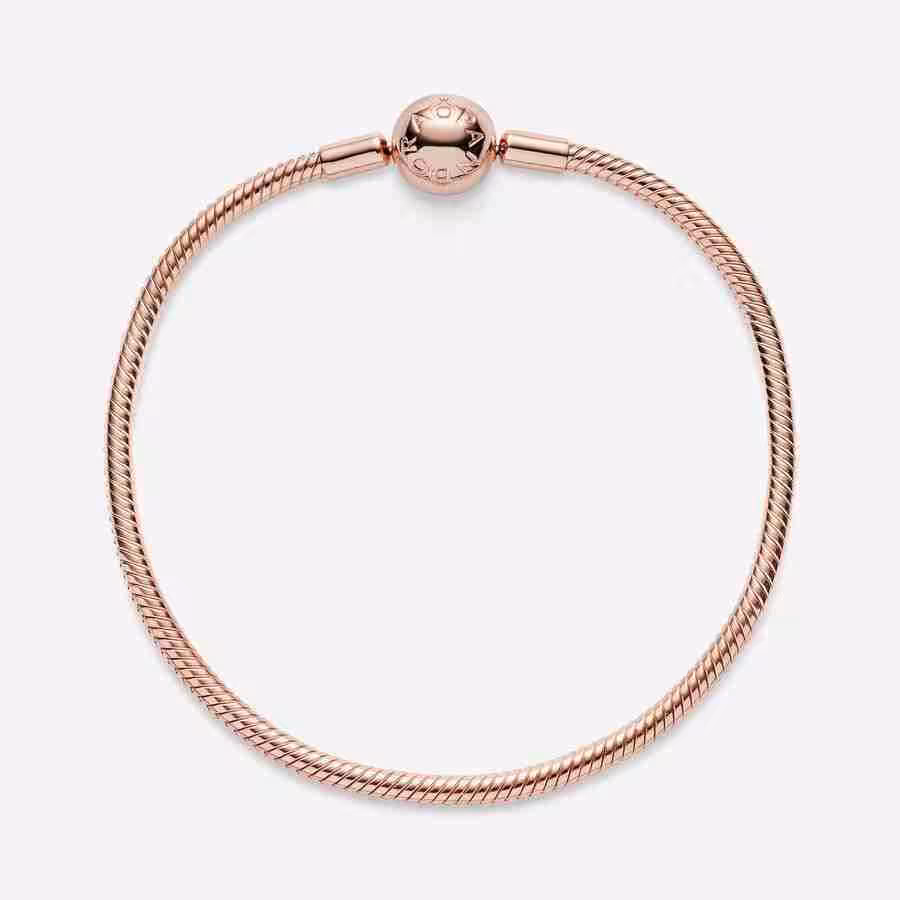 Bracciale con Chiusura a Sfera-Placcato oro rosa_2