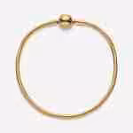 Bracciale con Chiusura a Sfera-Placcato oro