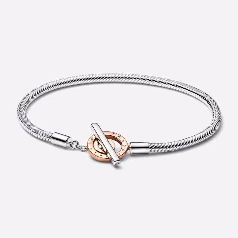 Bracciale con Chiusura a T e Cerchi Bracciale con Chiusura a T e Cerchi