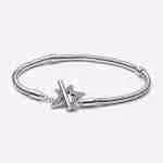Bracciale con Chiusura a T e Stella Bracciale con Chiusura a T e Stella