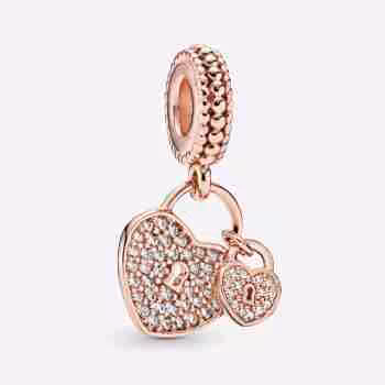 Charm Pendente Lucchetti d’Amore