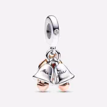 Charm Pendente Campane Nuziali "Just Married"