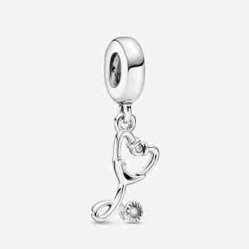 Charm Pendente Stetoscopio Cuore