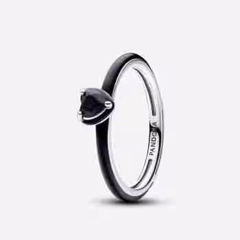 Anello Black Chakra Heart
