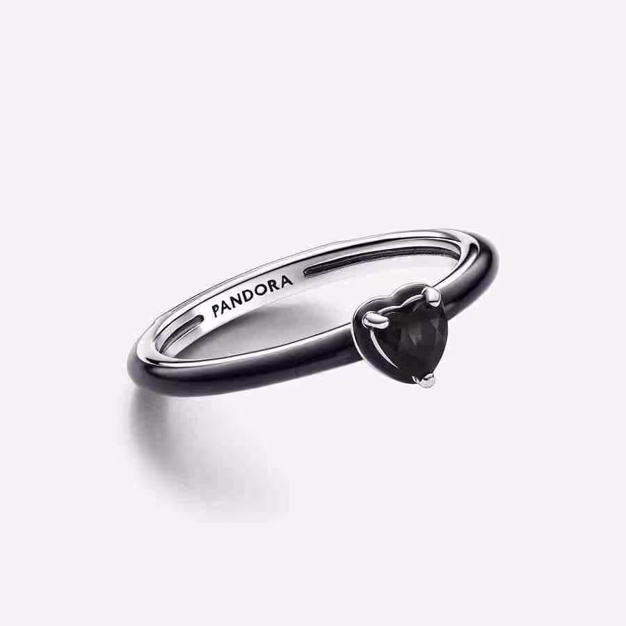 Anello Black Chakra Heart Pandora ME_3