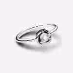 Anello Cerchio Eterno Bianco Aprile