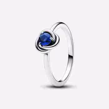 Anello Cerchio Eterno Blu Settembre
