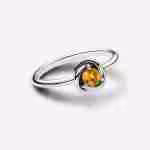Anello Cerchio Eterno Miele Novembre