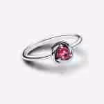 Anello Cerchio Eterno Rosa Ottobre