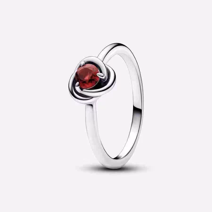 Anello Cerchio Eterno Rosso Luglio Anello Cerchio Eterno Rosso Luglio