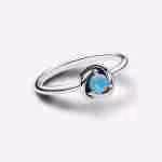 Anello Cerchio Eterno Turchese Dicembre