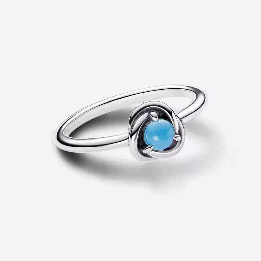 Anello Cerchio Eterno Turchese Dicembre_2