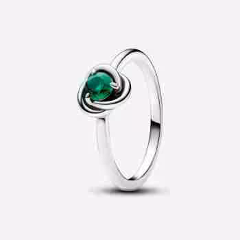 Anello Cerchio Eterno Verde Scuro Maggio