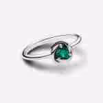 Anello Cerchio Eterno Verde Scuro Maggio