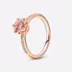 Anello Corona rosa Scintillante Anello Corona rosa Scintillante