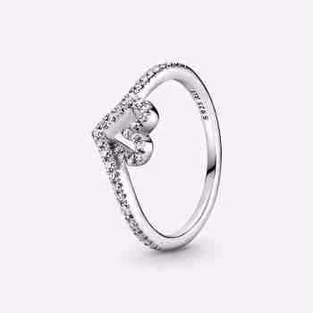 Anello Cuore Desiderio Scintillante