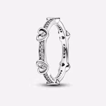 Anello Cuori Splendenti