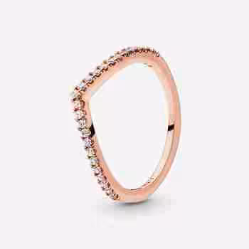 Anello Desiderio Scintillante-Placcato oro rosa