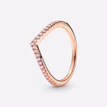 Anello Desiderio Scintillante Rosa