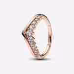 Anello Desiderio con Pietre Luminose-Placcato oro rosa