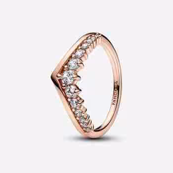 Anello Desiderio con Pietre Luminose-Placcato oro rosa