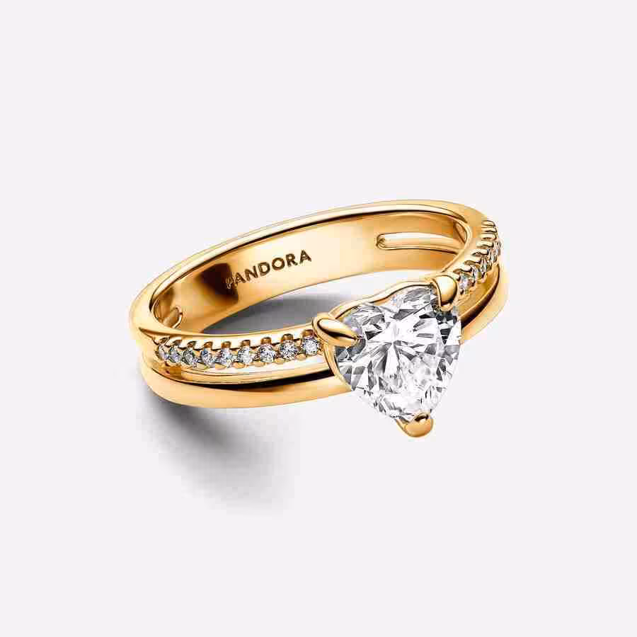 Anello Doppia Fascia con Cuore_3