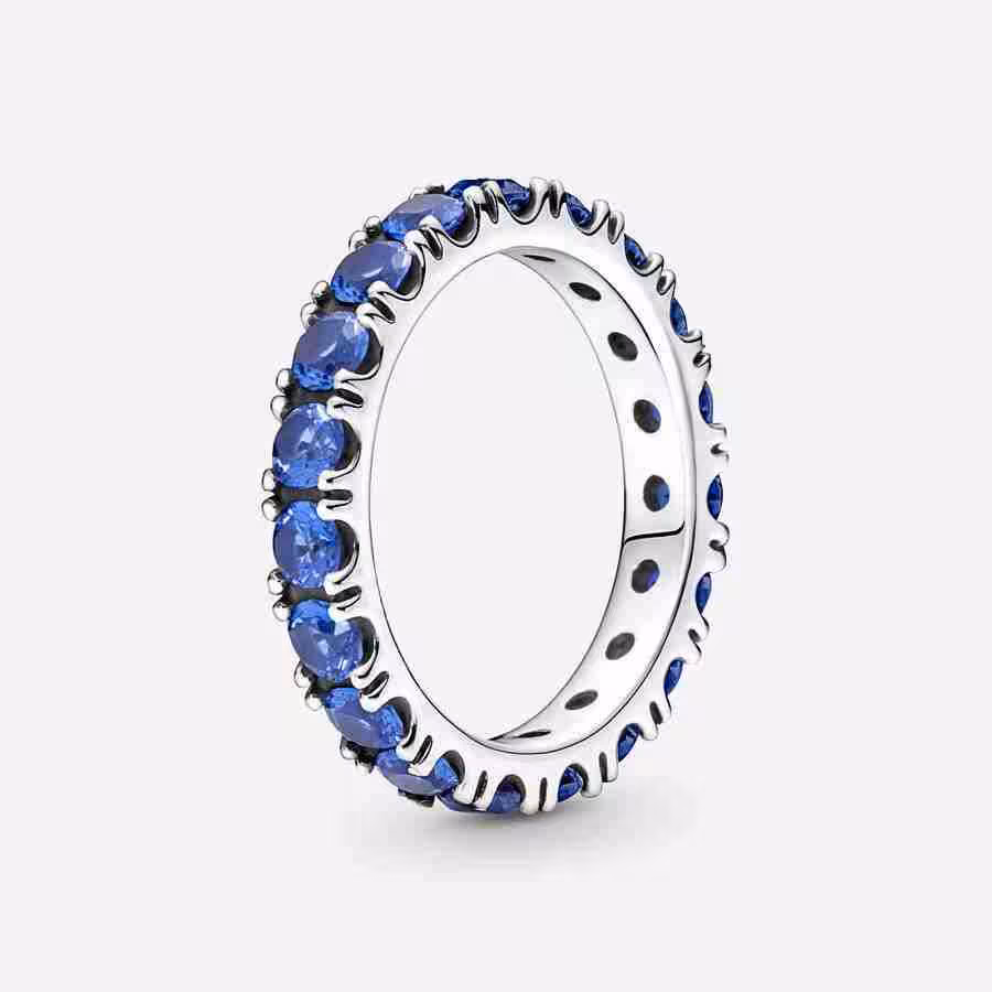 Anello Fascia Scintillante Blu Anello Fascia Scintillante Blu