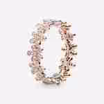 Anello Fascia di Margherite-Placcato oro rosa