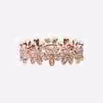 Anello Fascia di Margherite-Placcato oro rosa