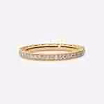 Anello Fedina Pietre e Cuori-Placcato oro