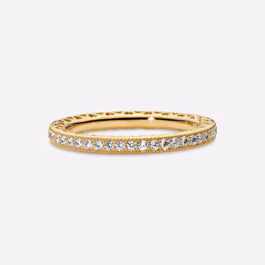 Anello Fedina Pietre e Cuori-Placcato oro_4