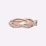 Anello Intreccio del Destino-Placcato oro rosa