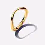Anello Linea Sinuosa-Placcato oro
