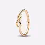 Anello Nodo Infinito-Placcato oro