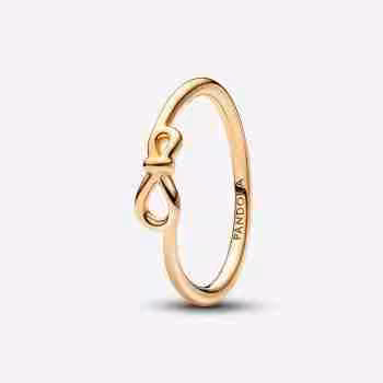 Anello Nodo Infinito-Placcato oro
