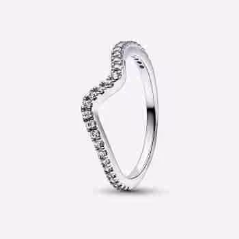 Anello Onda Pietre Luminose