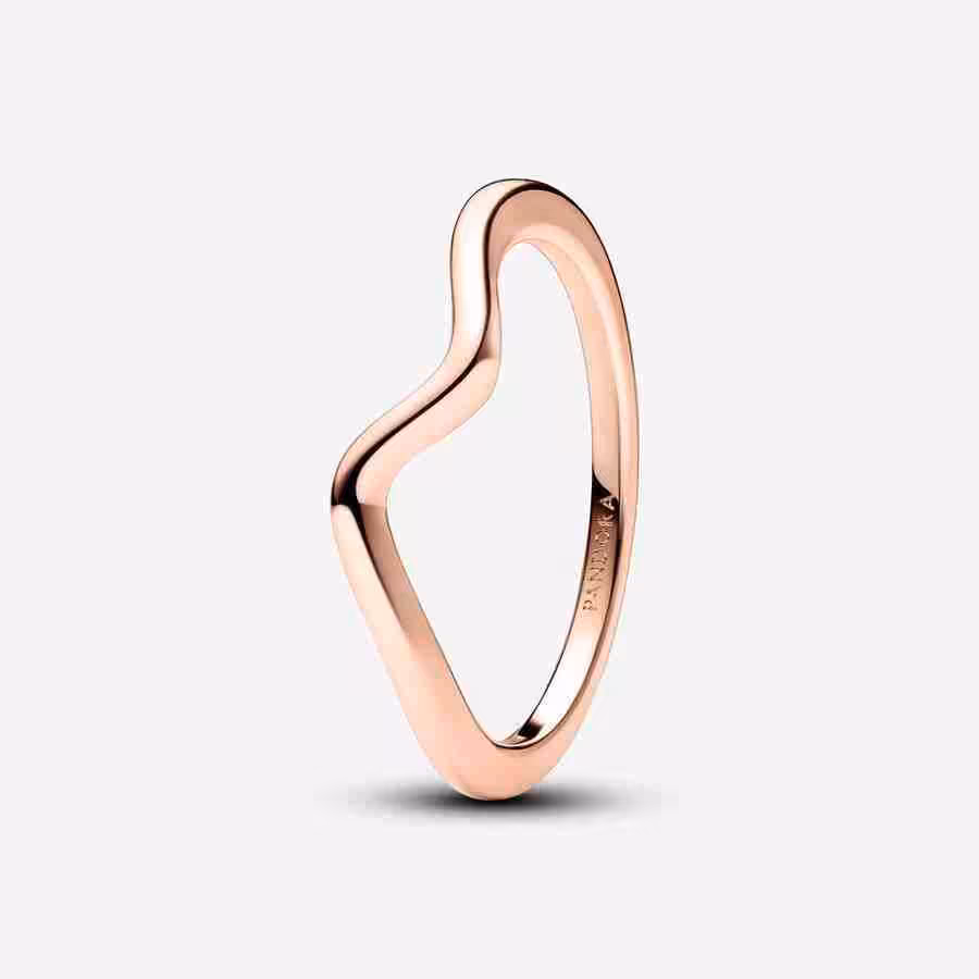 Anello Onda-Placcato oro rosa Anello Onda Placcato oro rosa