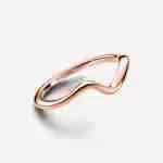 Anello Onda-Placcato oro rosa